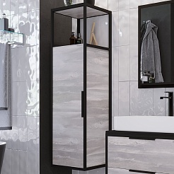 Grossman Пенал подвесной Лофт 40 шанико/черный – фотография-3